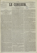 Le Censeur : journal de Lyon, politique, industriel et littéraire, N°1812, pp. 1