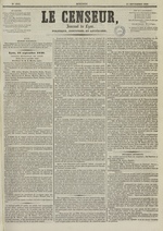 Le Censeur : journal de Lyon, politique, industriel et littéraire, N°1810, pp. 1