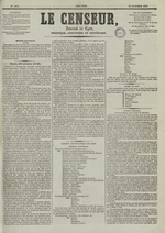 Le Censeur : journal de Lyon, politique, industriel et littéraire, N°1835, pp. 1