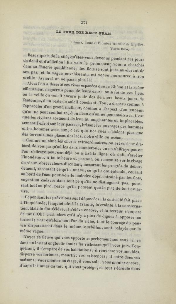 
						Affichage en mode lecture de la page
					