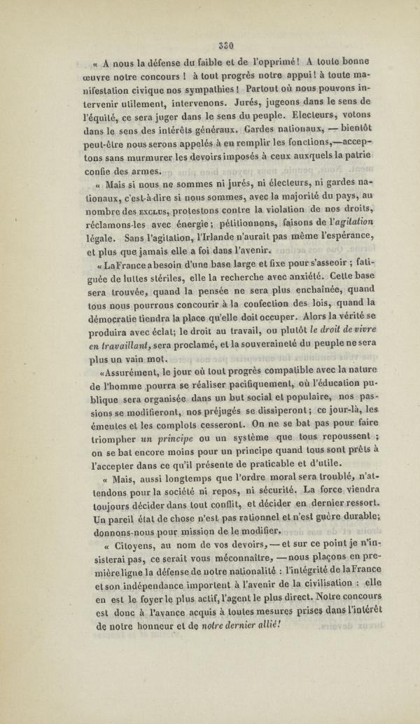 
						Affichage en mode lecture de la page
					