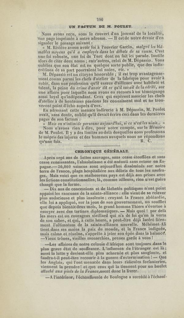 
						Affichage en mode lecture de la page
					