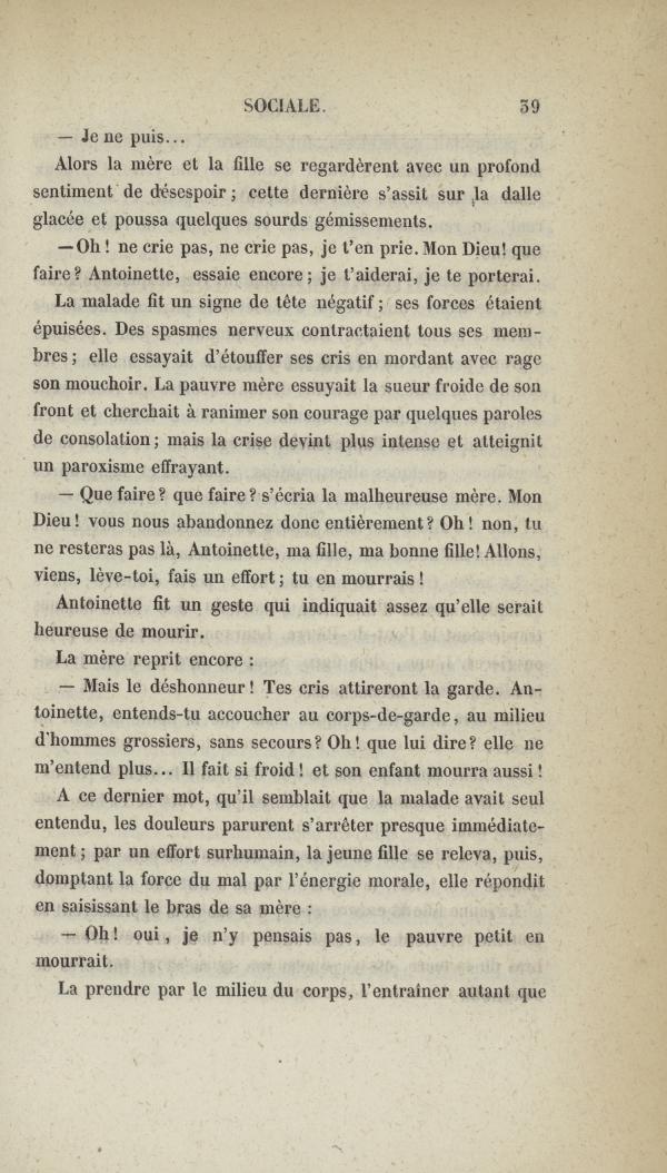 
						Affichage en mode lecture de la page
					