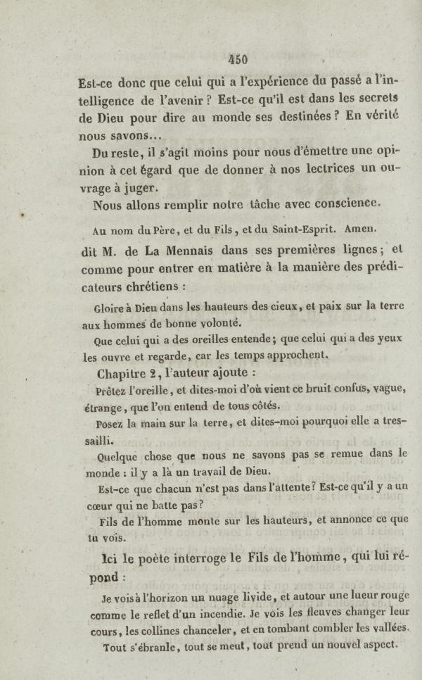 
						Affichage en mode lecture de la page
					