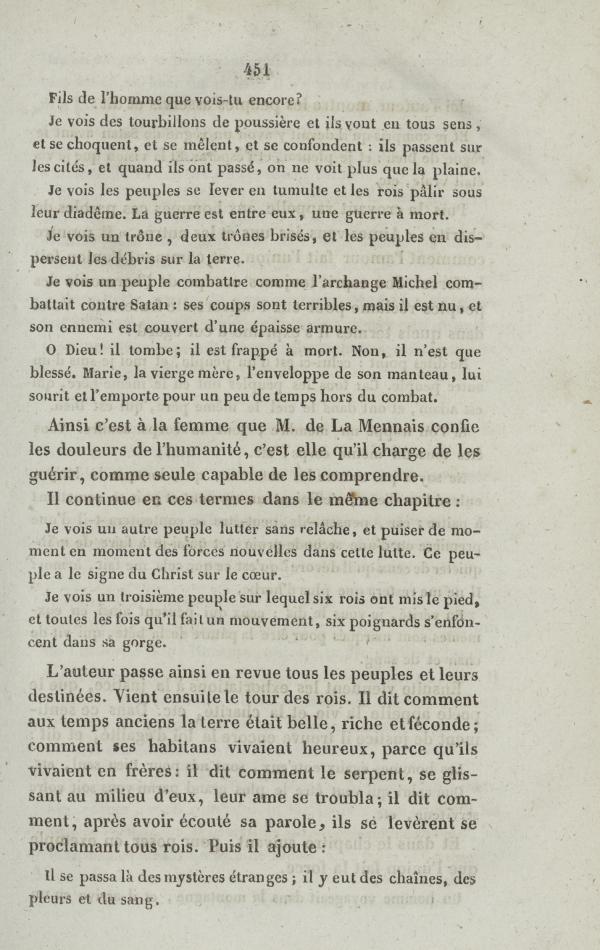
						Affichage en mode lecture de la page
					