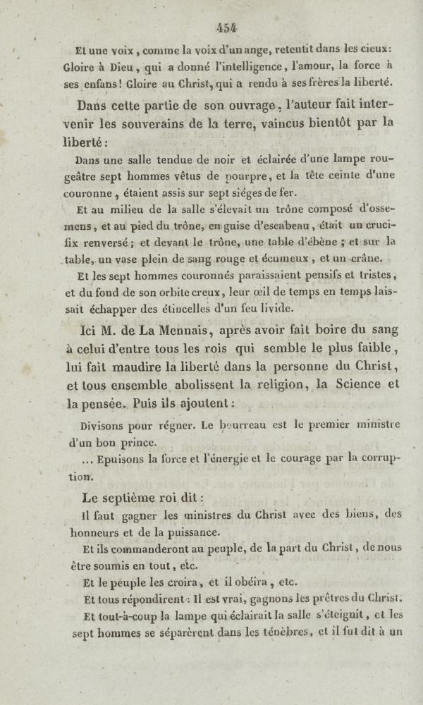 
						Affichage en mode lecture de la page
					