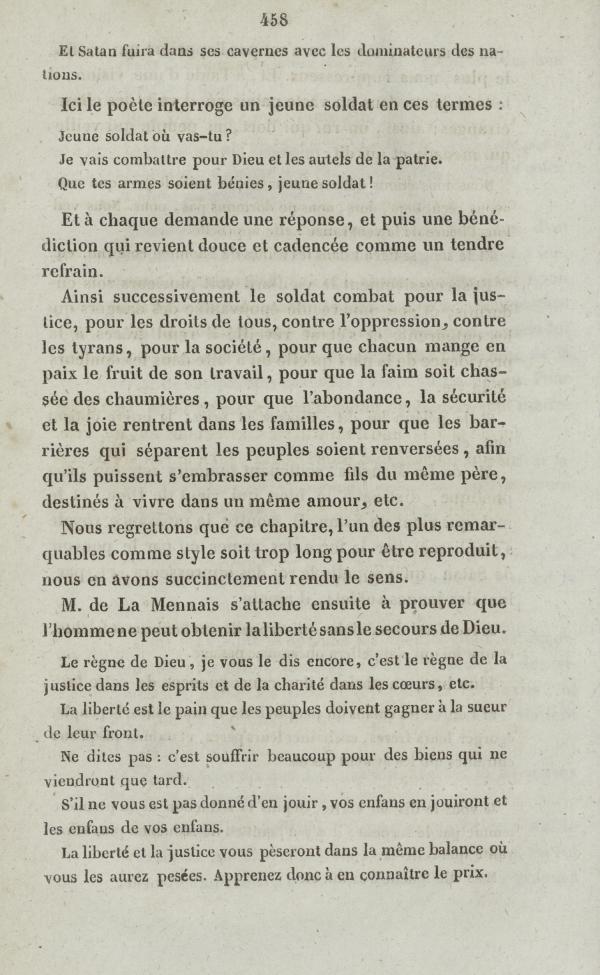 
						Affichage en mode lecture de la page
					