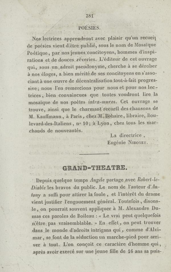 
						Affichage en mode lecture de la page
					