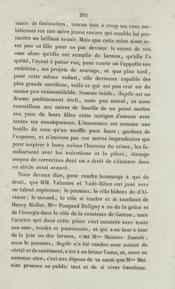 
						Affichage en mode lecture de la page
					