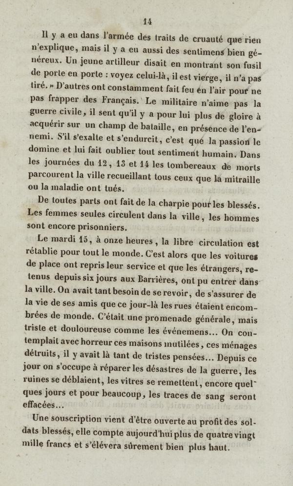 
						Affichage en mode lecture de la page
					