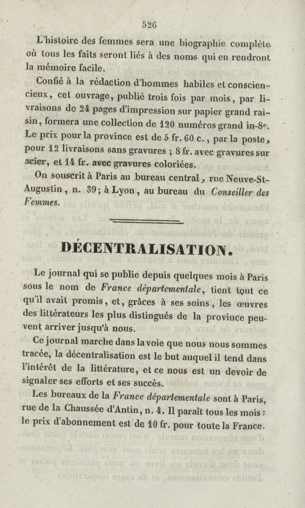 
						Affichage en mode lecture de la page
					