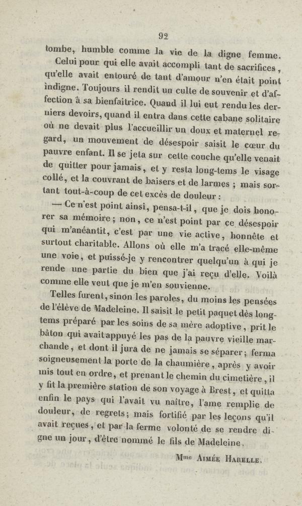 
						Affichage en mode lecture de la page
					