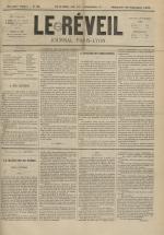 Le Réveil : journal Paris-Lyon, N°37, pp. 1