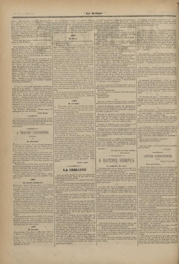 
						Affichage en mode lecture de la page
					