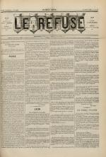 Le Refusé : littérature, arts, sciences, philosophie, N°23, pp. 1