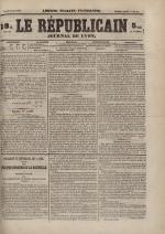 Le Républicain : journal de Lyon, N°32, pp. 1