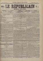 Le Républicain : journal de Lyon, N°67, pp. 1