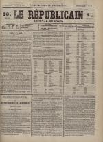 Le Républicain : journal de Lyon, N°70, pp. 1