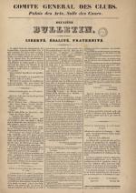 Bulletin - Comite général des clubs : Palais des arts, Salle des cours, N°2, pp. 1