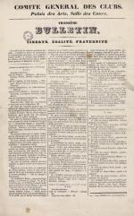 Bulletin - Comite général des clubs : Palais des arts, Salle des cours, N°3, pp. 1