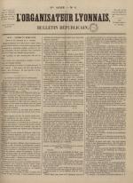 L'Organisateur lyonnais : bulletin républicain, N°6, pp. 1