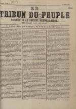 Le Tribun du peuple : organe de la Société démocratique - se distribue à Lyon, N°1, pp. 1