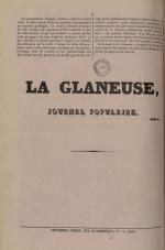 La Glaneuse : journal populaire, pp. 5