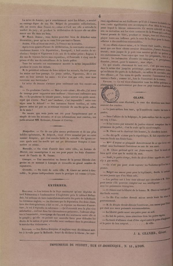
						Affichage en mode lecture de la page
					