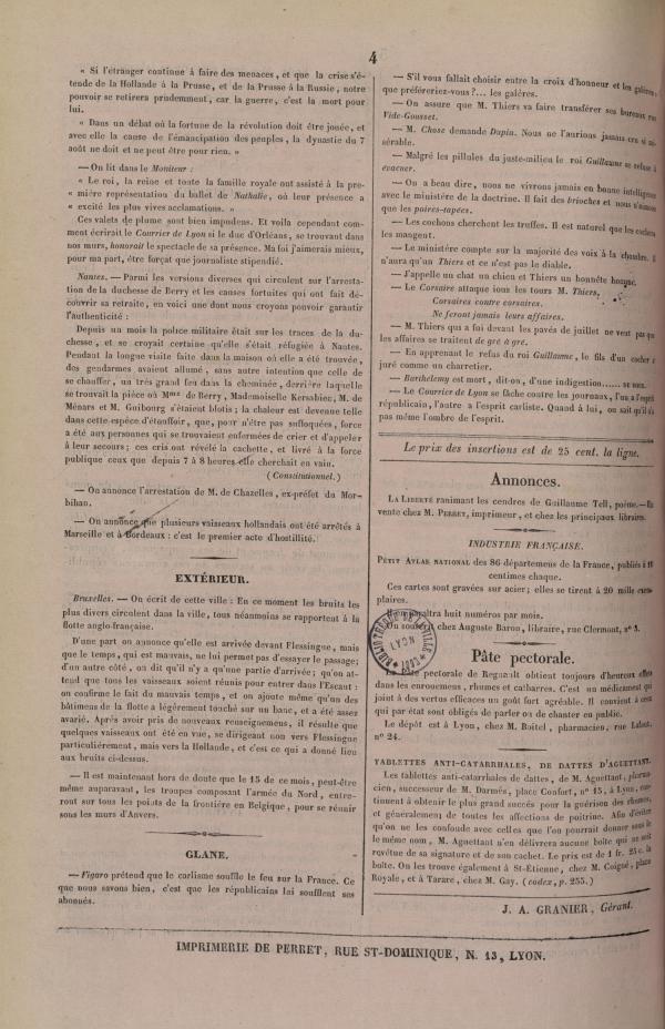 
						Affichage en mode lecture de la page
					