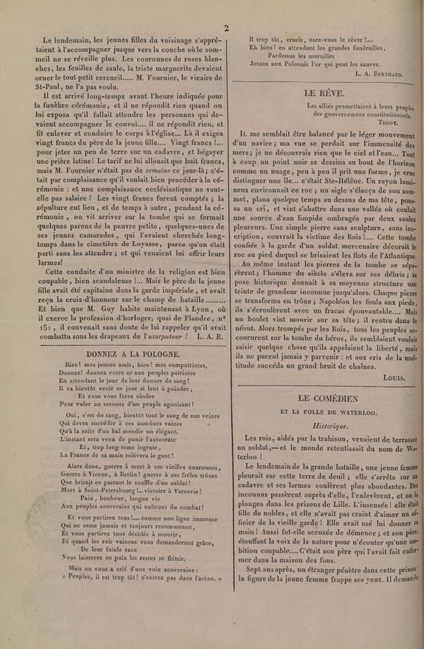 
						Affichage en mode lecture de la page
					