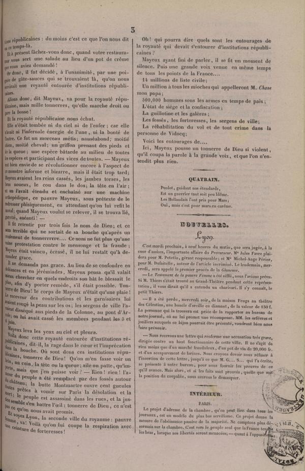 
						Affichage en mode lecture de la page
					