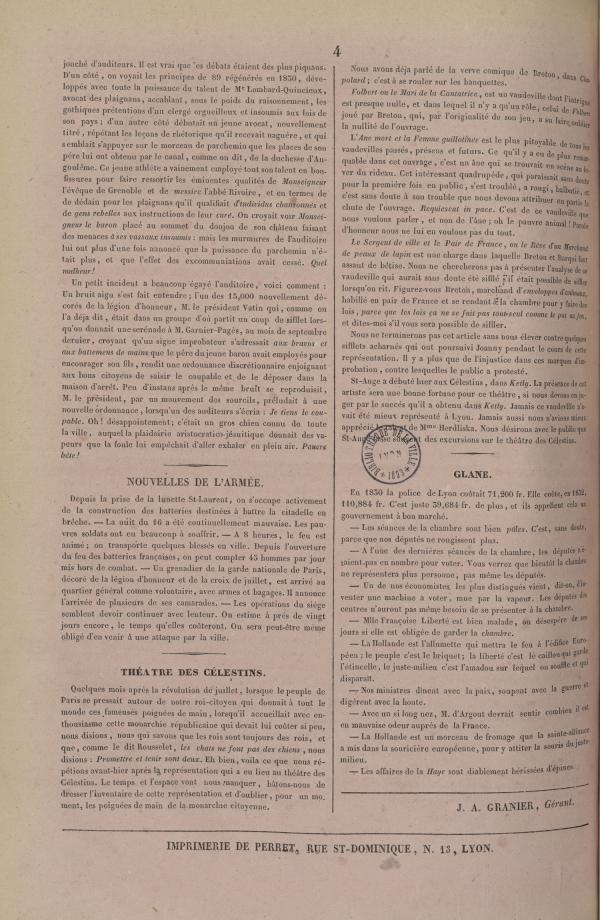 
						Affichage en mode lecture de la page
					