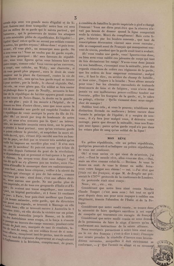 
						Affichage en mode lecture de la page
					