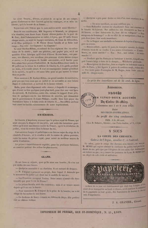 
						Affichage en mode lecture de la page
					