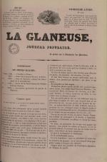 La Glaneuse : journal populaire, N°133, pp. 1