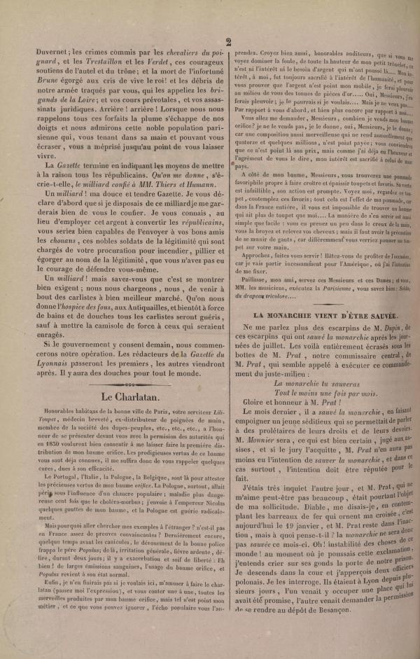 
						Affichage en mode lecture de la page
					