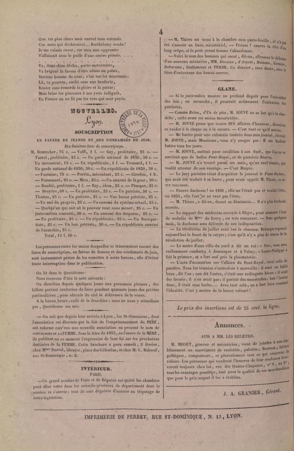 
						Affichage en mode lecture de la page
					
