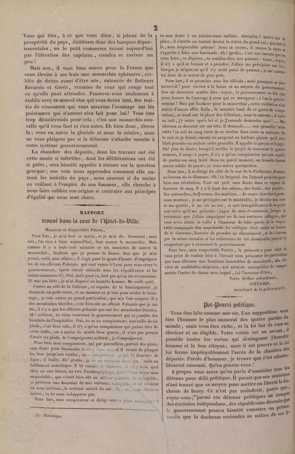 
						Affichage en mode lecture de la page
					