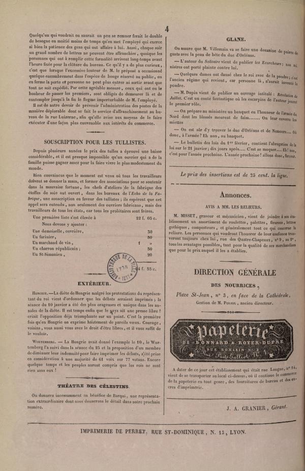 
						Affichage en mode lecture de la page
					