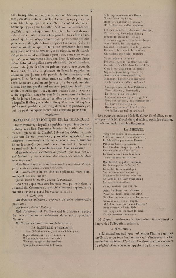 
						Affichage en mode lecture de la page
					