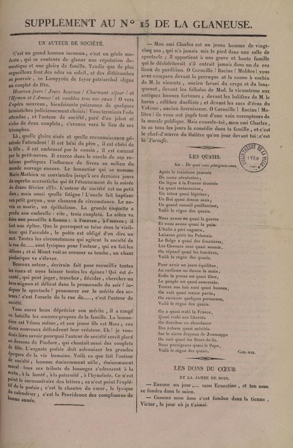 
						Affichage en mode lecture de la page
					