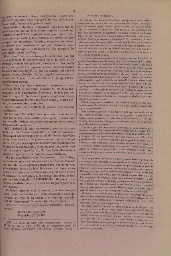 
						Affichage en mode lecture de la page
					