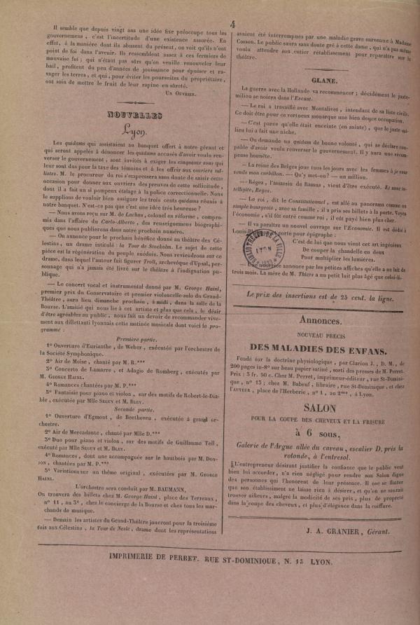 
						Affichage en mode lecture de la page
					