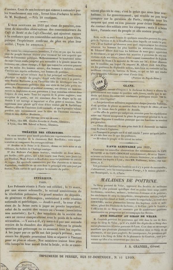 
						Affichage en mode lecture de la page
					