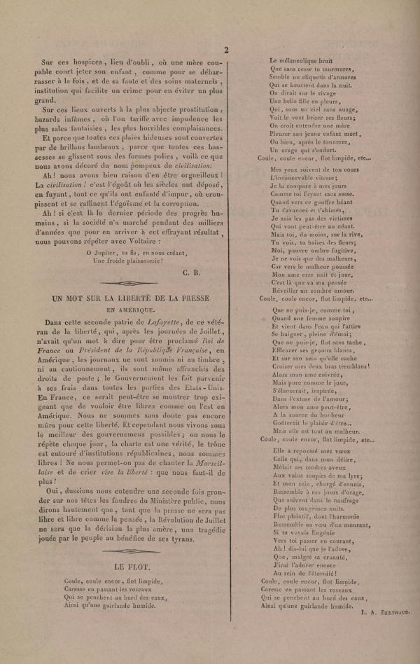 
						Affichage en mode lecture de la page
					