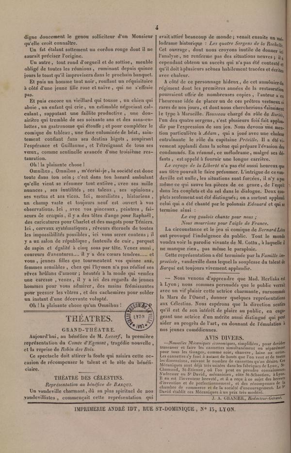 
						Affichage en mode lecture de la page
					