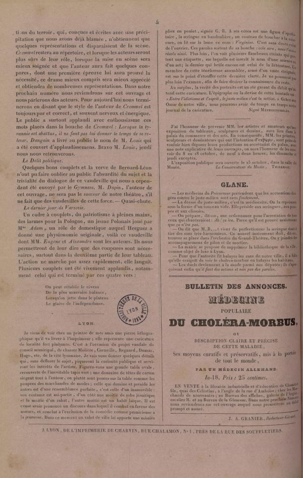 
						Affichage en mode lecture de la page
					