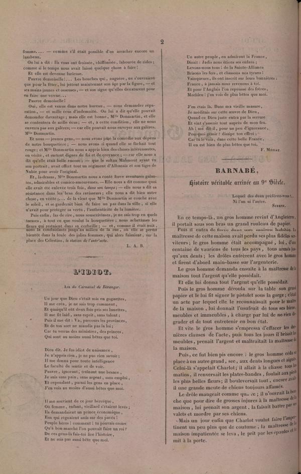
						Affichage en mode lecture de la page
					