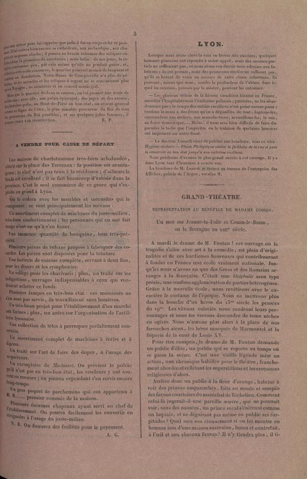 
						Affichage en mode lecture de la page
					