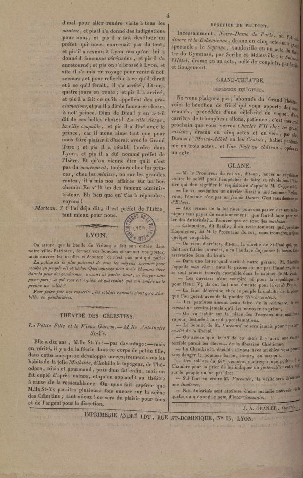 
						Affichage en mode lecture de la page
					